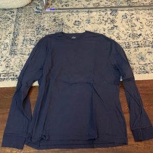 J Crew Long Sleeve Tee - Navy Blue - XL